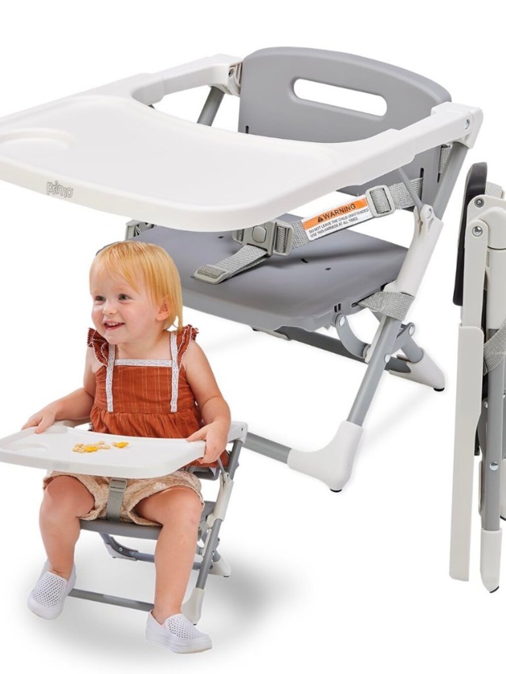 Primo Folding Booster Seat with Tray for Indoor/Outdoor Use